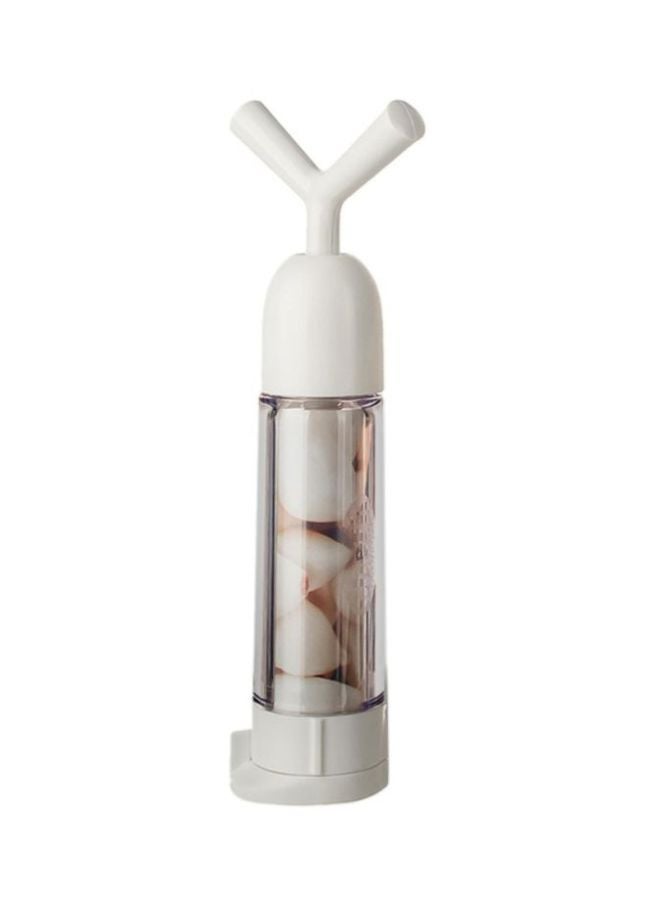 شيف إن ماكينة ثوم من البلاستيك أبيض 7 x 2بوصة - Image 2