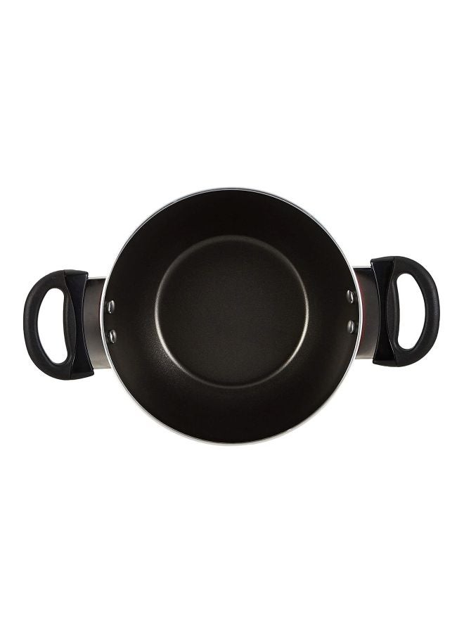Prestige Classic. Flat Bottom Kadai Red 20cm  - Image 4