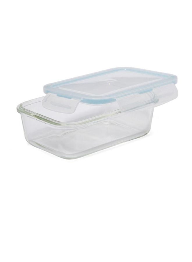 TALIONA - Boro Pro Rectangular Food Storage Container With Lid Blue/Clear 840ml - Image 1