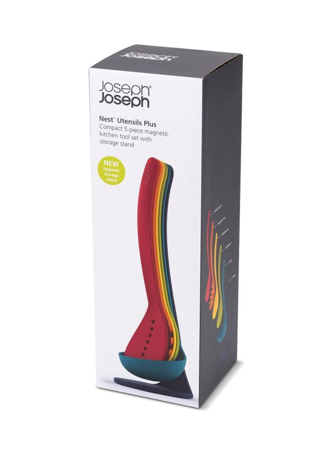 Joseph Joseph 5-Piece Magnetic Nest Kitchen Utensil Set Multicolor 10.5x10x33.5cm  - Image 3