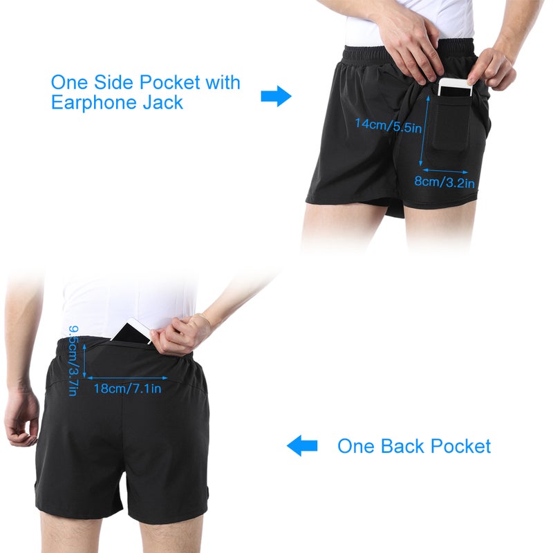 آرسوكسيو شورت تدريب 2 في 1 بجيوب XL - Image 4