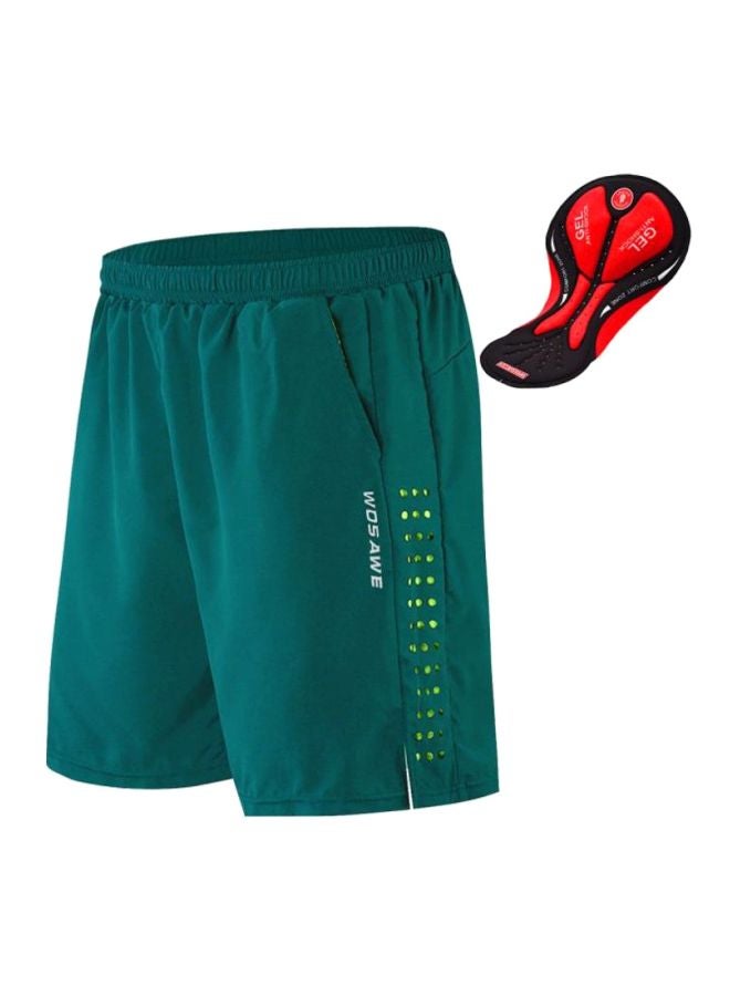 WOSAWE - 3-Piece Polyester Short With 3D Gel Padding And Quick Dry Loose-Fit Bicycle Shorts M - Image 1