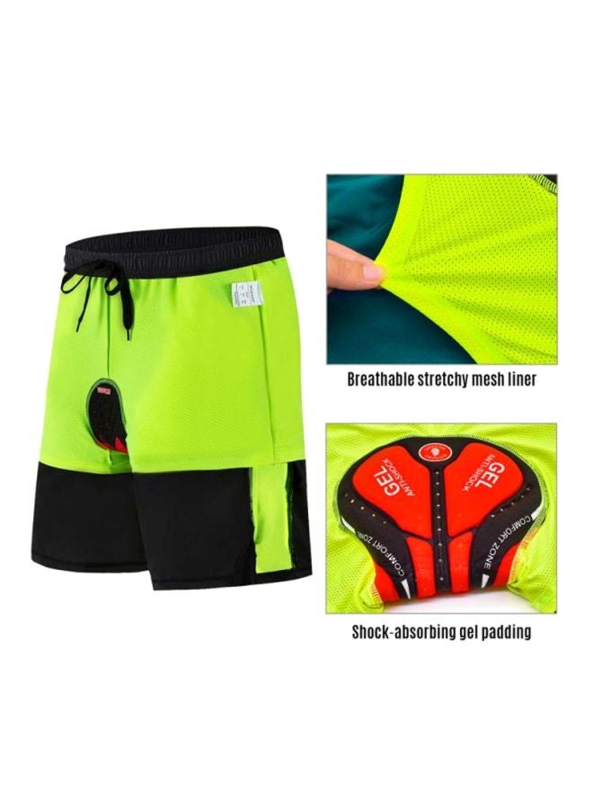 WOSAWE - 3-Piece Polyester Short With 3D Gel Padding And Quick Dry Loose-Fit Bicycle Shorts XXL - Image 1