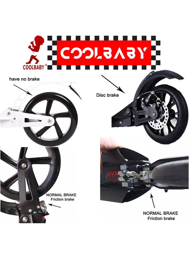 Cool Baby Folding Adult Scooter Black 85.3x31.8x13.8cm - Image 4