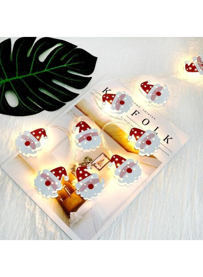 سلة سلسلة مصابيح LED أحمر/أبيض 160سم - Image 2