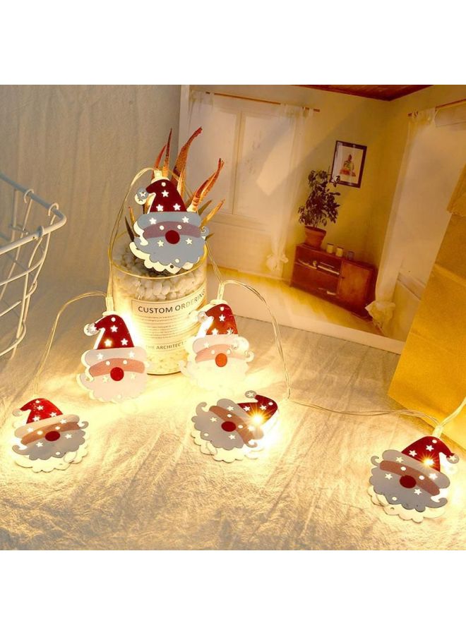 سلة سلسلة مصابيح LED أحمر/أبيض 160سم - Image 4