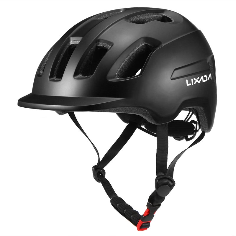 LIXADA - Bicycle Helmet With Visor 30x17x21cm - Image 1