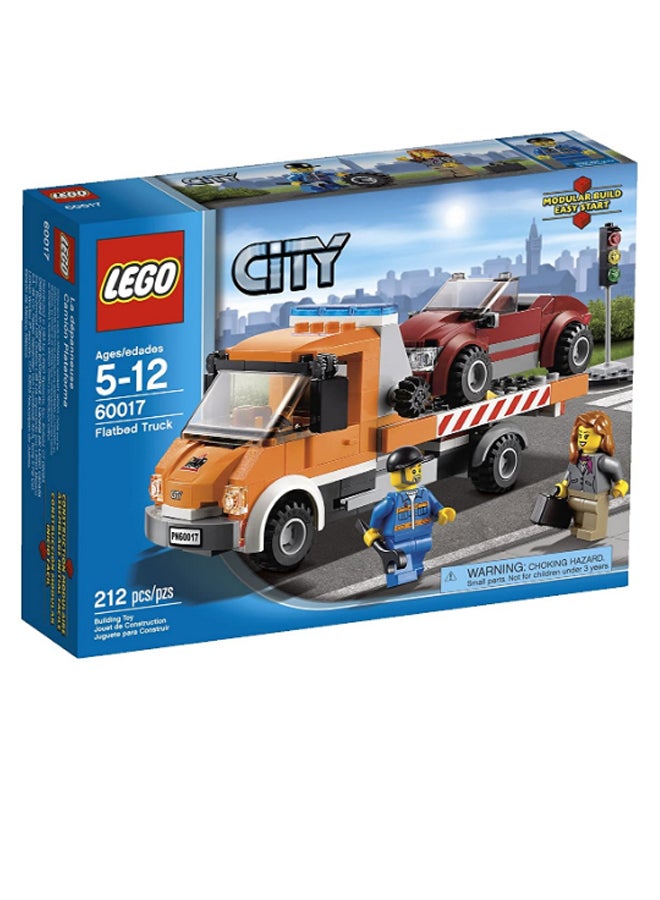 LEGO - 60017 212-Piece City Flatbed Truck Set 60017 5+ Years - Image 1