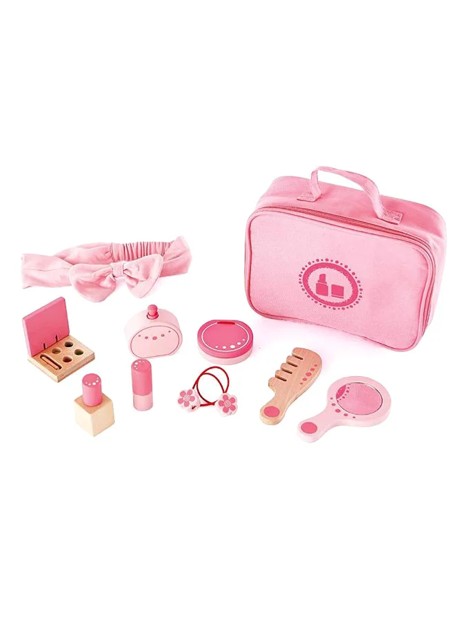 Hape 11-Piece Beauty Cosmetics Role Play Set E3014