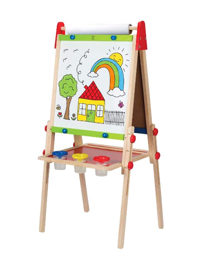 هيب حامل للأطفال مزدوج الوجه، وهو الحامل الوحيد الذي يمكن تعديل طوله. المواد الرئيسية: خشب، طلاء المائي، مادة ABS، بولي بروبيلين، سبورة بيضاء مغناطيسية على جانب وسبورة على الجانب الآخر؛ تتضمن السبورة: حامل، وثلاثة أوعية طلاء، و لفة ورق لعبة قابلة للاستبدال، آمنة للأطفال وذات جودة عالية. يوصى بها للأعمار من 36 شهرا إلى 8 سنوات. طبقات الطلاء للعبة القرد غير سامة. متعدد الألوان - Image 2