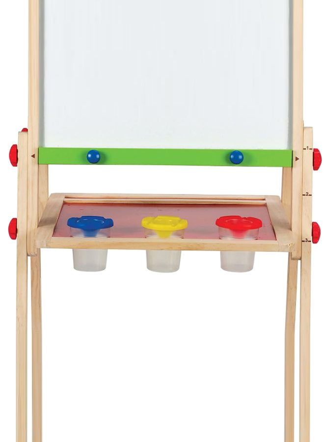 هيب حامل للأطفال مزدوج الوجه، وهو الحامل الوحيد الذي يمكن تعديل طوله. المواد الرئيسية: خشب، طلاء المائي، مادة ABS، بولي بروبيلين، سبورة بيضاء مغناطيسية على جانب وسبورة على الجانب الآخر؛ تتضمن السبورة: حامل، وثلاثة أوعية طلاء، و لفة ورق لعبة قابلة للاستبدال، آمنة للأطفال وذات جودة عالية. يوصى بها للأعمار من 36 شهرا إلى 8 سنوات. طبقات الطلاء للعبة القرد غير سامة. متعدد الألوان - Image 5