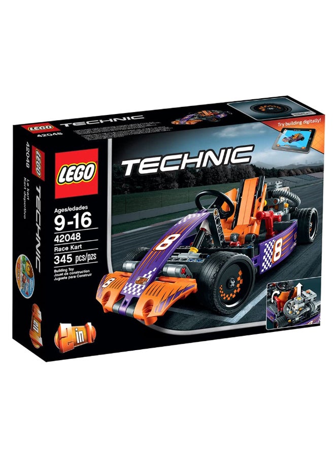 LEGO - 42048 345-Piece Technic Race Kart Building Set 42048 345 9+ Years - Image 1