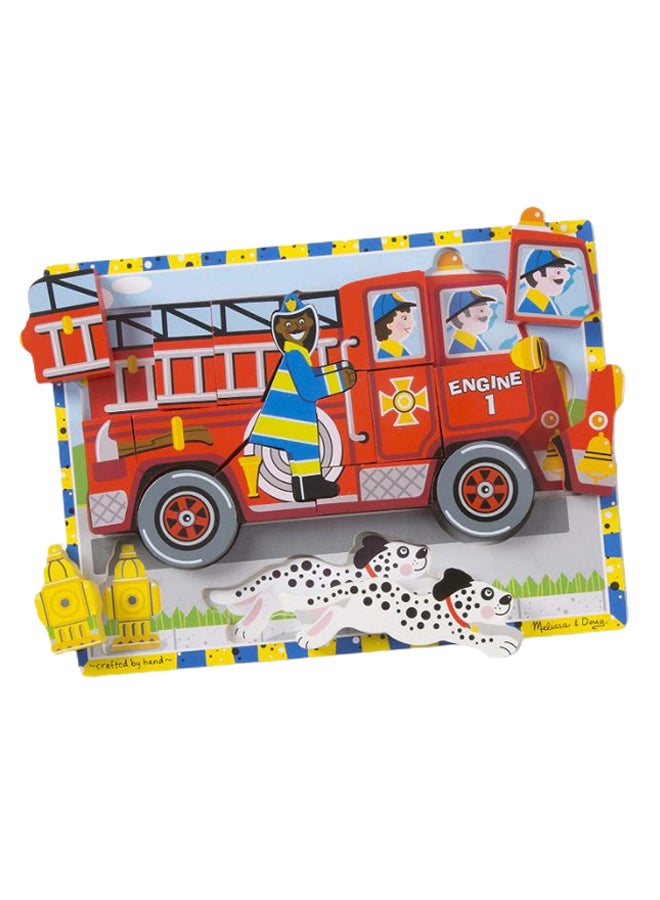 Melissa & Doug - Deluxe Fire Truck Jigsaw Puzzle - Image 1