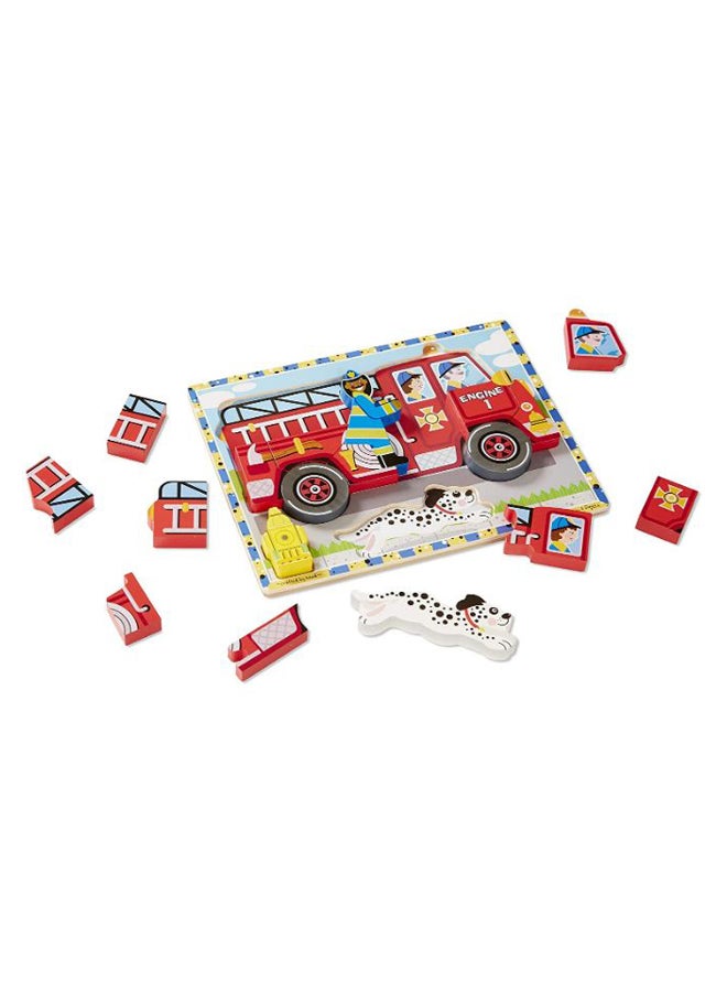 Melissa & Doug - Deluxe Fire Truck Jigsaw Puzzle - Image 1