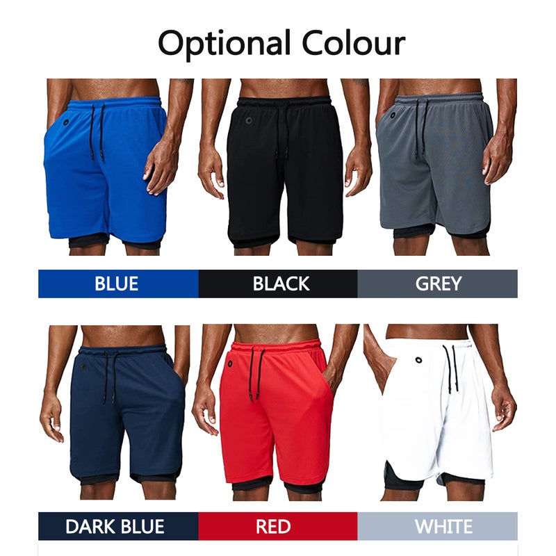 2-In-1 Athletic Shorts L