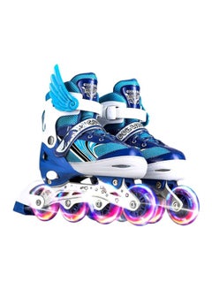Kids Adjustable Inline Skates With Flashing Wheels 37x22x30cm
