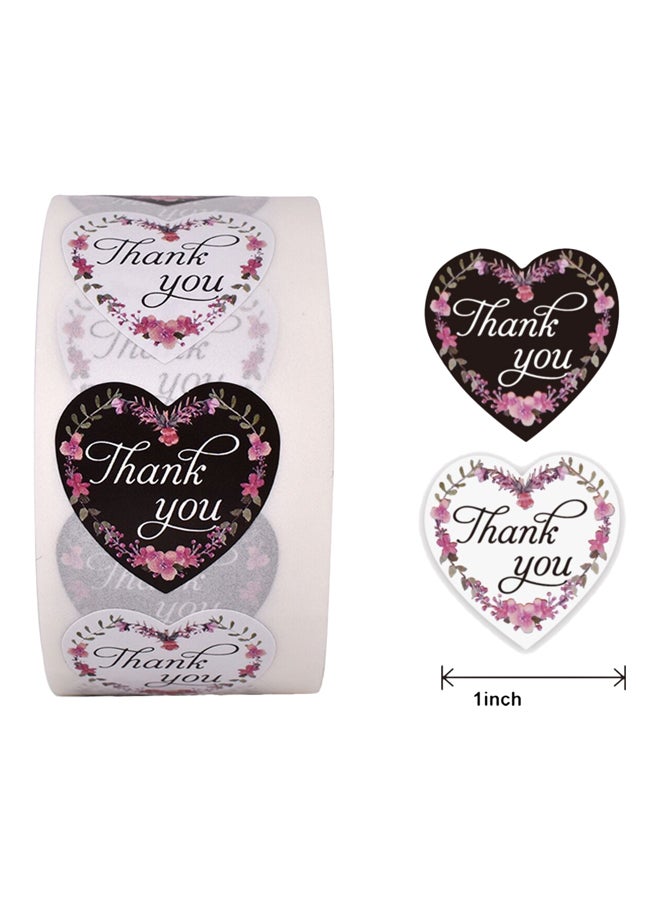 East Lady 500-Piece Thank You Label Sticker Roll Multicolour - Image 2