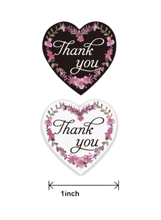 East Lady 500-Piece Thank You Label Sticker Roll Multicolour - Image 3
