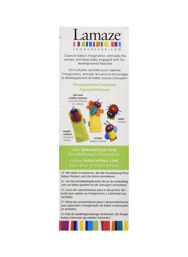 Lamaze 4-Piece Gardenbug Foot Finder And Wrist Rattle Set - Image 5