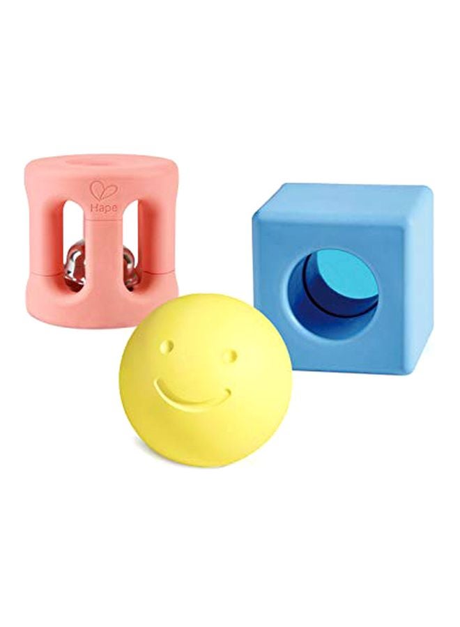 Hape International - 3-Piece Geometric Rattle Set - Image 1