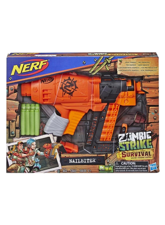NERF - Zombie Strike Survival System Nailbiter Blaster Kit - Image 1