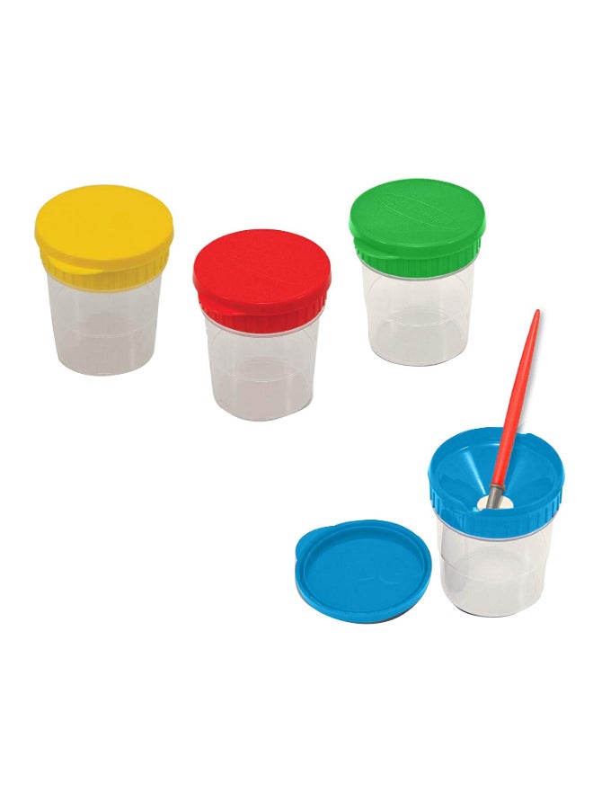ميليسا آند دوج مجموعة أكواب طلاء مضادة للانسكاب من 4 قطع متعدد الألوان - Image 4