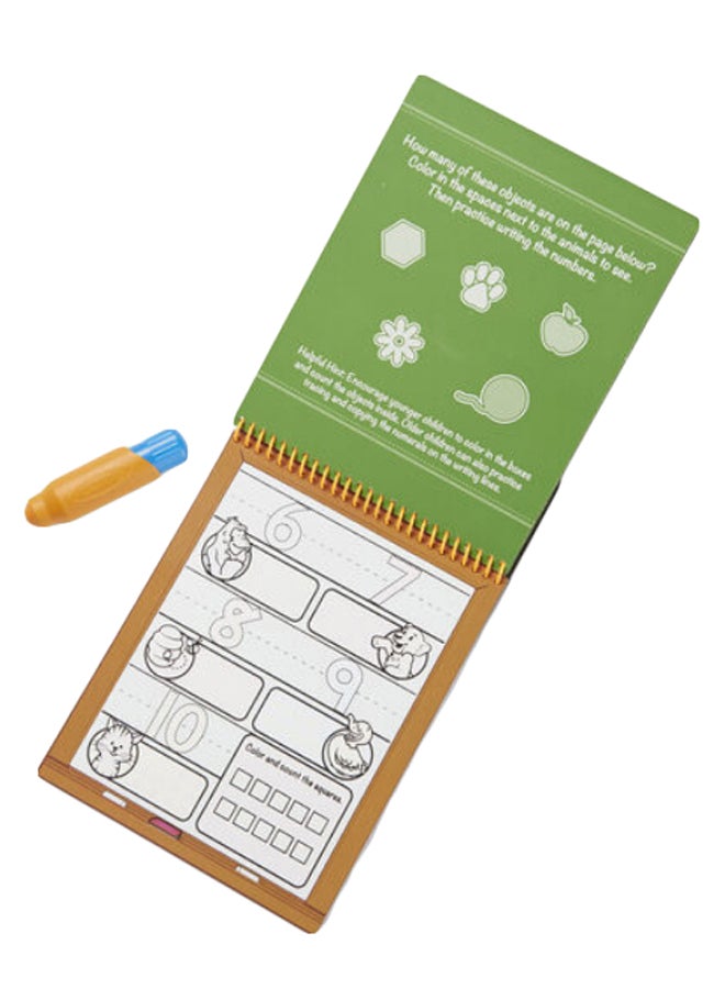 Melissa & Doug Water Wow Number Reveal Pad Game Set Brown/White/Green - Image 2