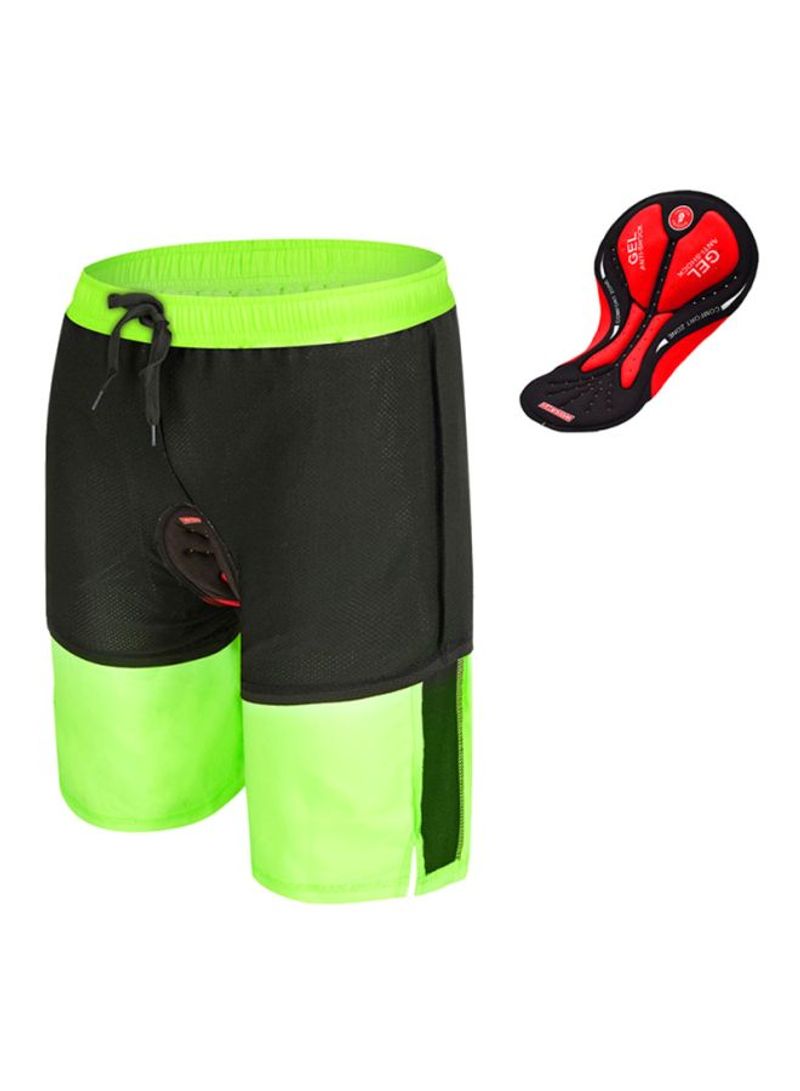 WOSAWE - 3-Piece Polyester Short With 3D Gel Padding And Quick Dry Loose-Fit Bicycle Shorts XXXL - Image 1