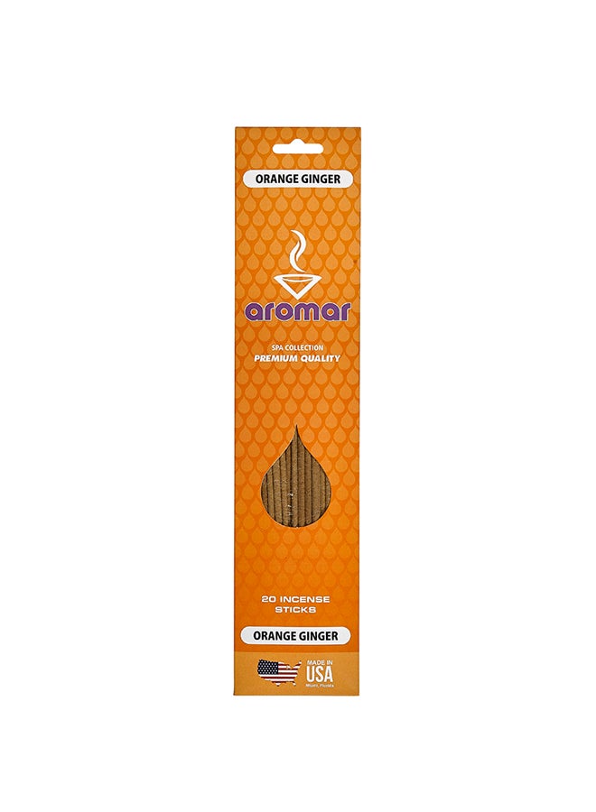Orange Ginger Incense 20 Stick Brown