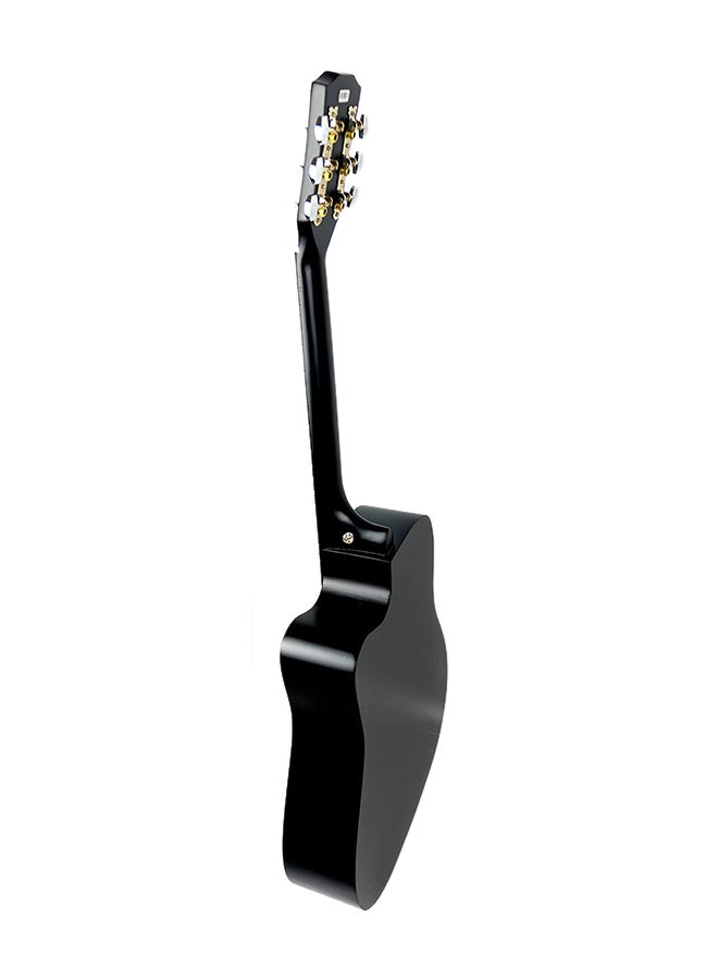 Mike Music Acoustic Guitar With Bag And Strap 38 Inch Black  - Image 5