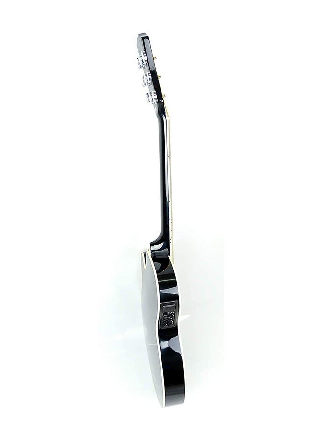 Acoustic Eq Slim Guitar With Bag And Strap 40 Inch Glossy Black