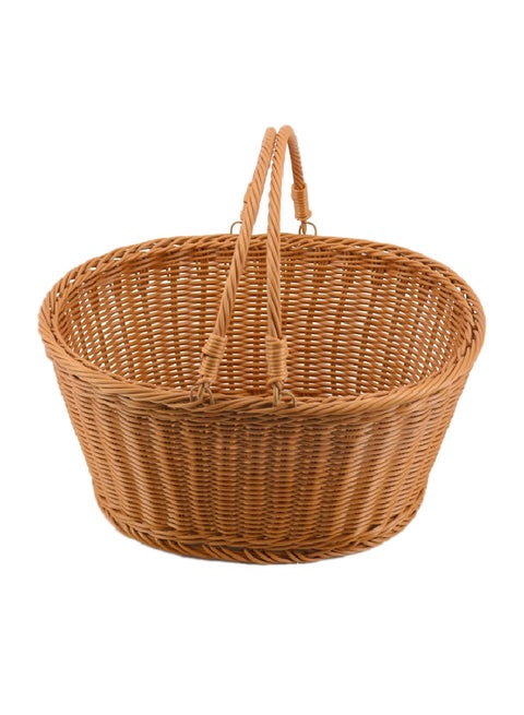 Washable Plastic Display Basket Brown 30x37.5x21cm