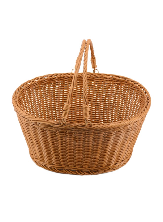 Washable Plastic Display Basket Brown 30x37.5x21cm  - Image 1