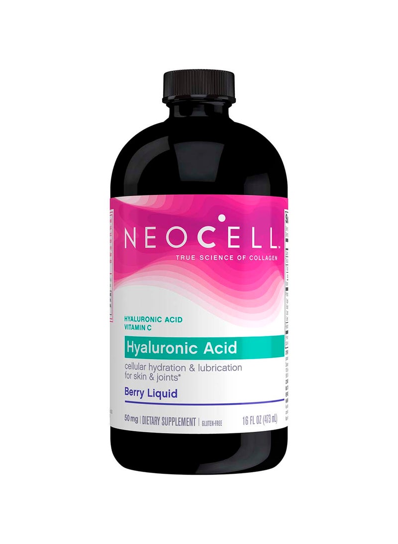 NEOCELL Hyaluronic Acid Blueberry Liquid 50mg 16 Oz - Image 1