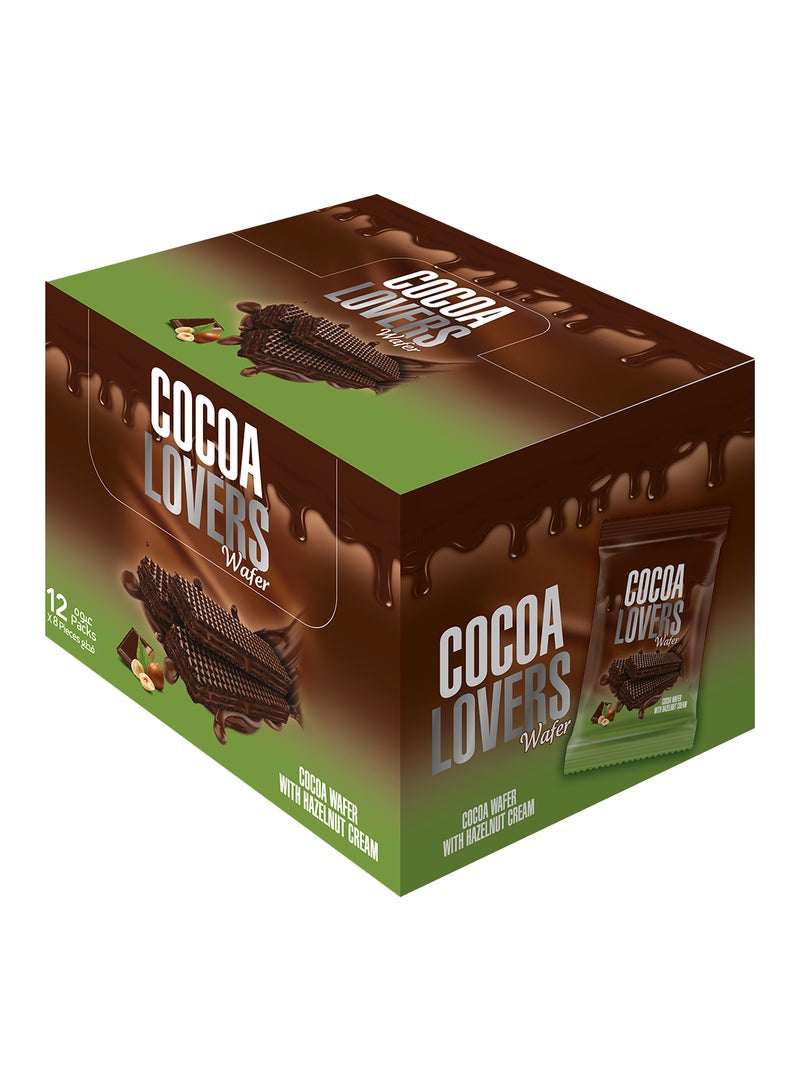 Cocoa lovers - Cocoa Wafer With Hazelnut Pack of 12 - Image 1