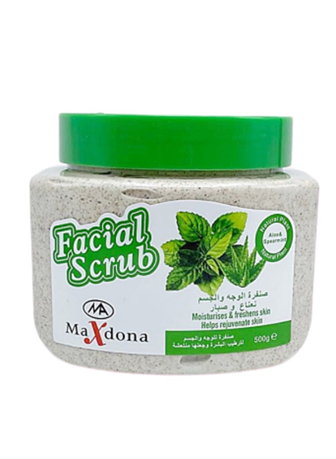 Maxdona Aloe And Spearmint Facial Scrub 500grams  - Image 1