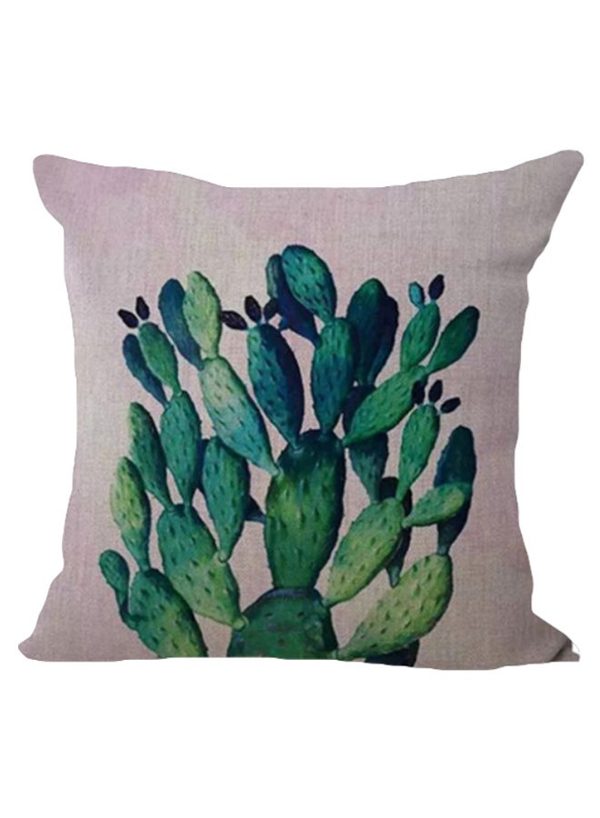 وسادة زينة لديكور غرفة المعيشة مزينة بطبعة نبات الصبار متعدد الألوان 45x45x18سم