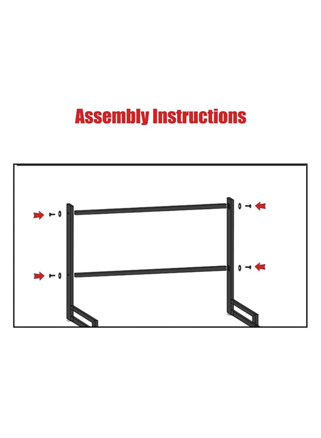 رف تجفيف بمصفاة للأطباق يوضع فوق المغسلة أسود - Image 5