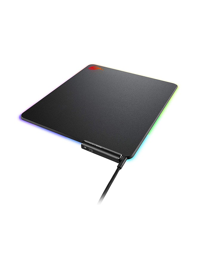 NH02-ROG Balteus RGB Gaming Mouse Pad, Aura Sync Lighting, USB 2.0 Pass-Through, Micro-Textured Hard Surface, Nonslip Rubber Base, Lighting Mode & Brightness Controls, 2m Braided Cable, Armoury Crate Support | 370 x 320 x 7.9mm | 90MP0110-B0UA00