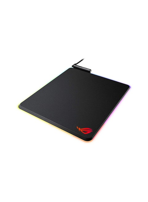 NH02-ROG Balteus RGB Gaming Mouse Pad, Aura Sync Lighting, USB 2.0 Pass-Through, Micro-Textured Hard Surface, Nonslip Rubber Base, Lighting Mode & Brightness Controls, 2m Braided Cable, Armoury Crate Support | 370 x 320 x 7.9mm | 90MP0110-B0UA00