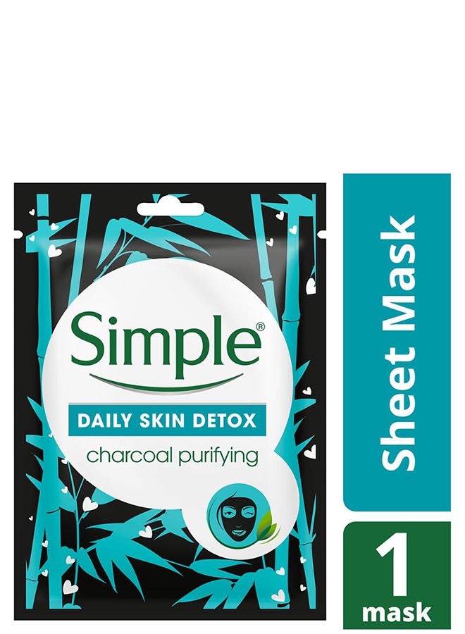 simple - Charcoal Purifying Sheet Mask 21ml - Image 1