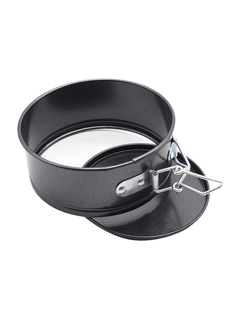 Non-Stick Spring-form Cake Pan With Removable Bottom Black 9inch - Image 2