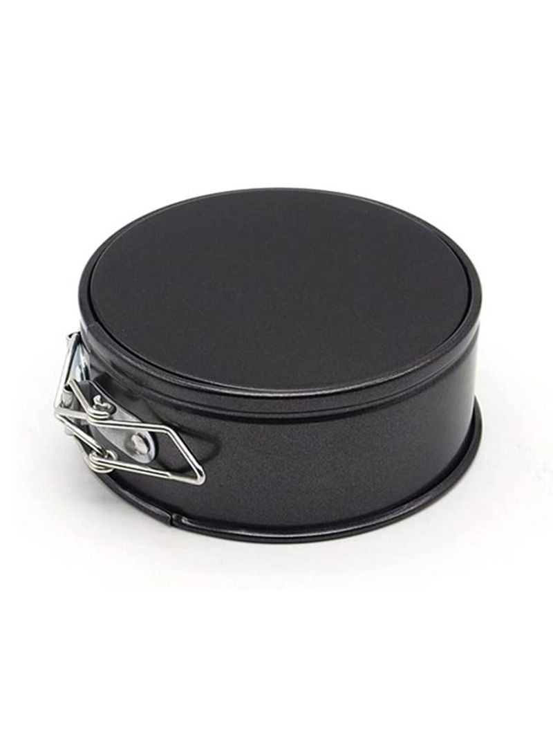 Non-Stick Spring-form Cake Pan With Removable Bottom Black 9inch - Image 3