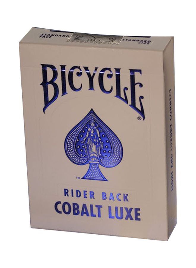 Bicycle Rider Back Cobalt Luxe Card Game - Image 1