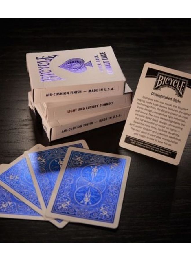 Bicycle Rider Back Cobalt Luxe Card Game - Image 3