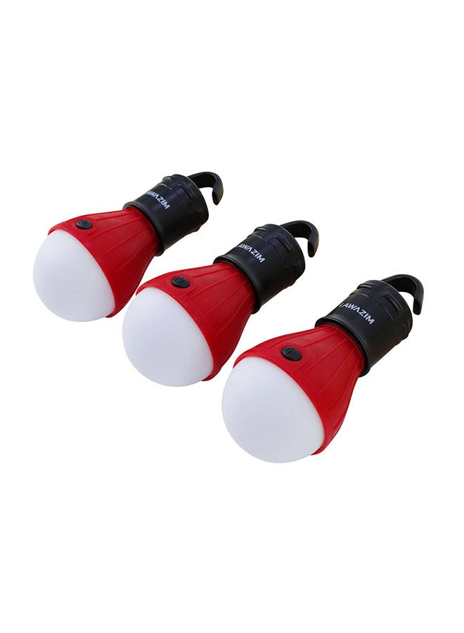 لوازم طقم مصابيح LED للخيام من 3 قطع 16x11x5سم - Image 2