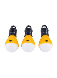 طقم مصابيح LED للخيام من 3 قطع 16x11x5سم