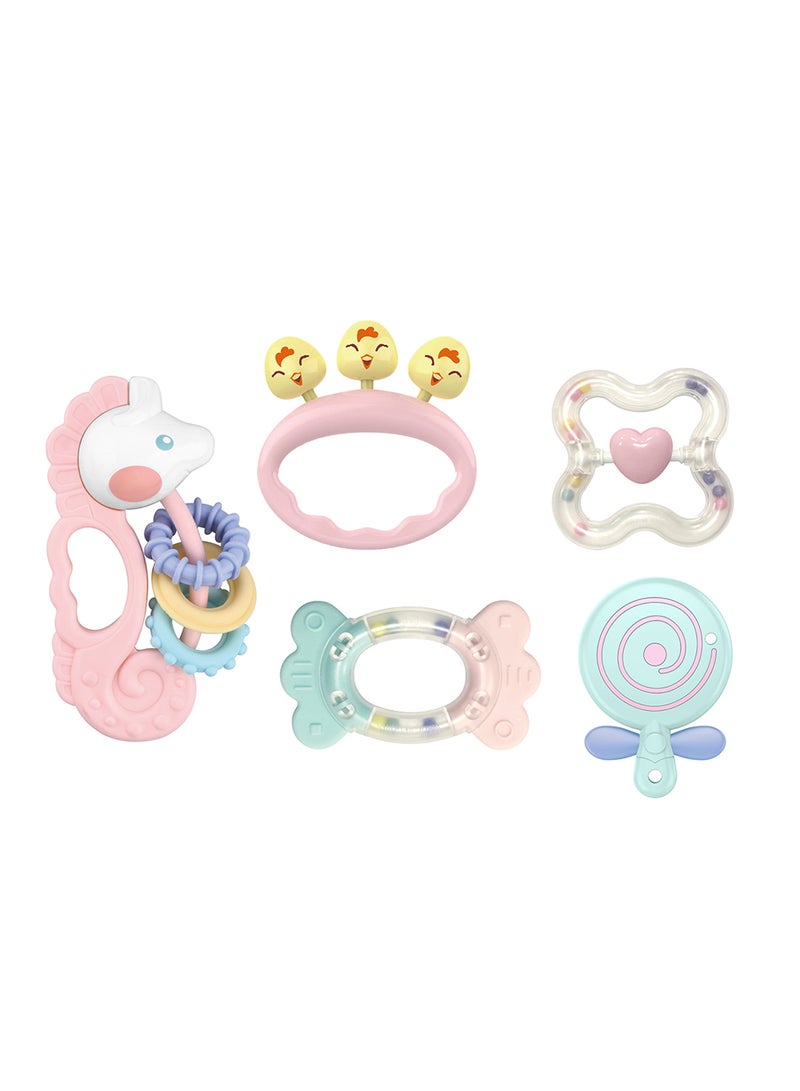 HUANGER 5-Piece Teether Rattle Toys Set  - Image 1