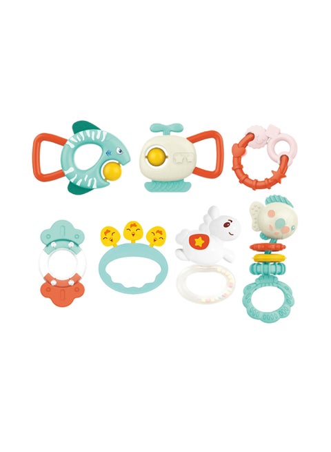 7-Piece Teether Rattle Toys Set