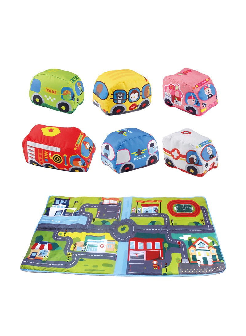 HUANGER 7-Piece Mat And Cars Set  - Image 1